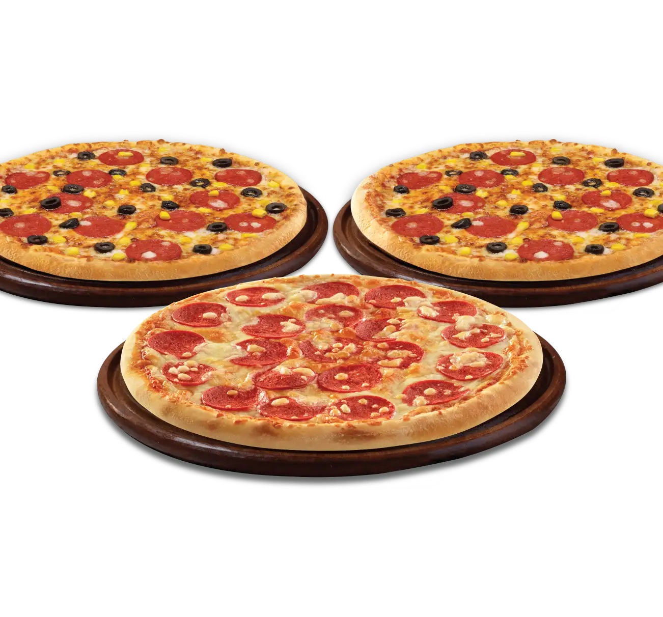 3 Orta Boy Pizza